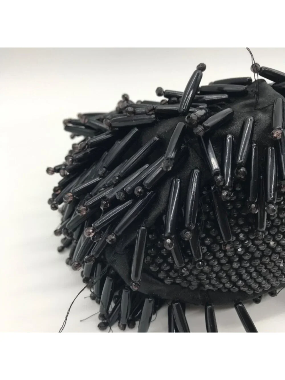 Unbranded Black Beaded Fringe Handbag - Picture 6 of 10
